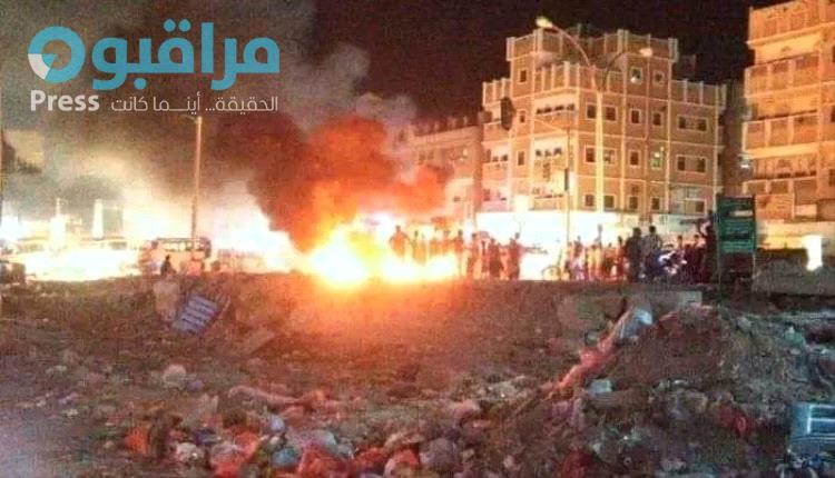 بداية اشتعال ثورة حضرمية لاقتلاع المحافظ بن ماضي لانهيار منظومة الكهرباء بالمكلا (صور)