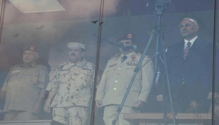 اول عرض عسكري بساحة العروض بخورمكسر عدن منذ عام ١٩٨٩م