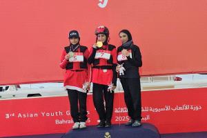 الهجانة اليمنية إيمان سالم تحصد الميدالية البرونزية في الألعاب الآسيوية للشباب بالمنامة