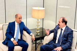 بن بريك يناقش مع رئيس شركة كمران حضورها الاستثماري في اليمن