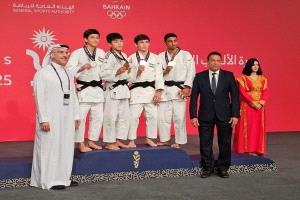 يونس حسين يمنح اليمن برونزية الجودو في دورة الألعاب الآسيوية للشباب بالبحرين