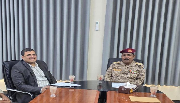 لقاء هام بالمكلا يجمع اللواء اليميني بمدير شركة النفط بساحل حضرموت