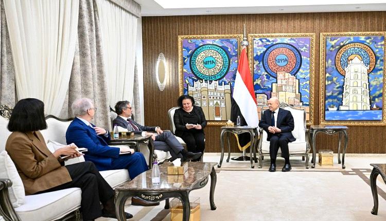 الدفاع الألمانية تناقش مكافحة الإرهاب وحماية الممرات المائية مع العليمي