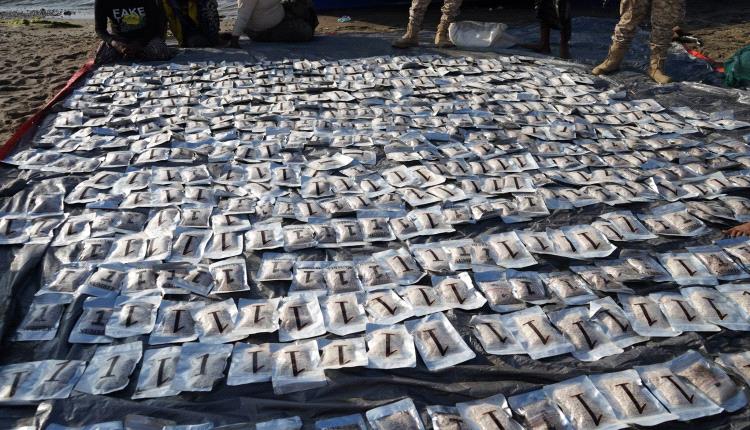 ضبط أكبر وأخطر عملية تهريب للمخدرات عبر البحر بسواحل رأس العارة بلحج