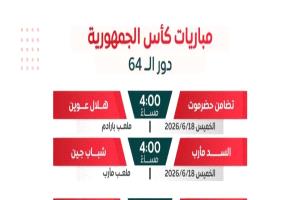 استئناف منافسات كأس الجمهورية بإقامة مواجهتين في الدور التمهيدي