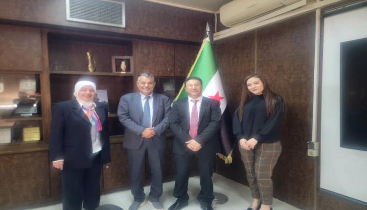 البنك الأهلي اليمني يبحث سبل التعاون المصرفي على هامش الملتقى اليمني السوري للاستثمار بدمشق