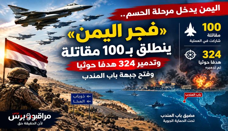 100 مقاتلة تضرب 324 هدفًا حوثيا في اليمن وقوات العمالقة تفتح الطريق نحو باب المندب