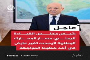 أول تعليق لرئيس مجلس القيادة الرئاسي على نكسة الساحل الغربي