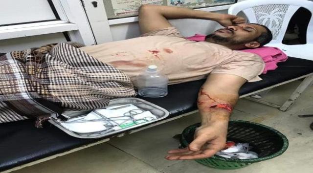 إصابة قائد عسكري بنيران صديقة داخل معسكره بعدن(صورة) 